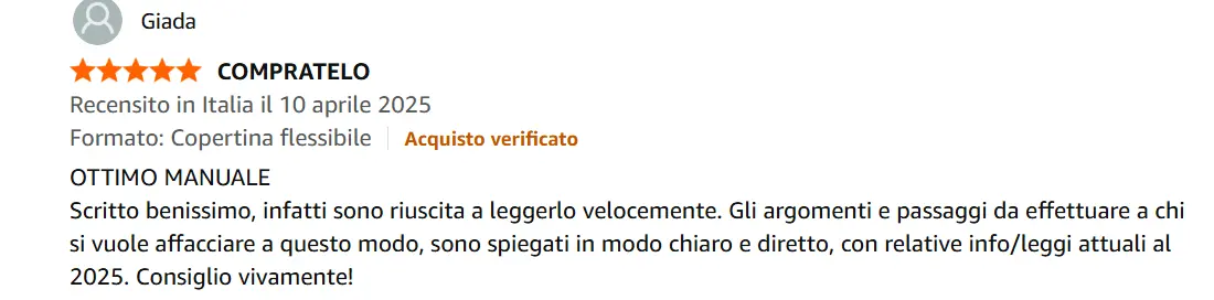 Recensione cliente