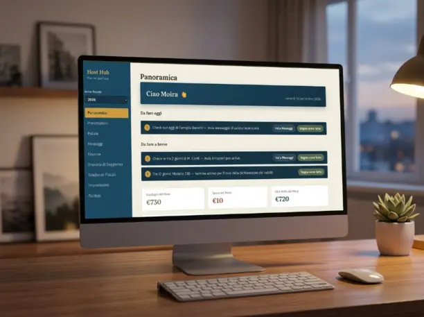 schermata impostazioni generali con dati host e orari check-in/check-out