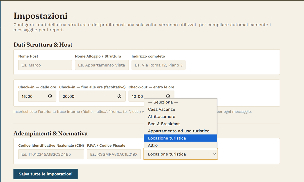 Planner Airbnb host